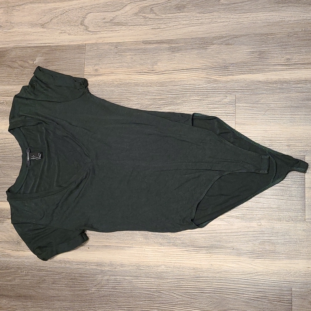 Emerald Green Vneck Bodysuit